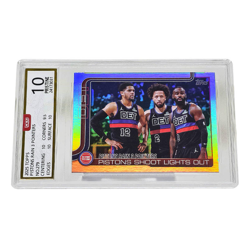 Topps Basketball Card 135pt Below 25 26 Rookie Collection, Cunningham Player Card, Horizontal Court Highlight Moment