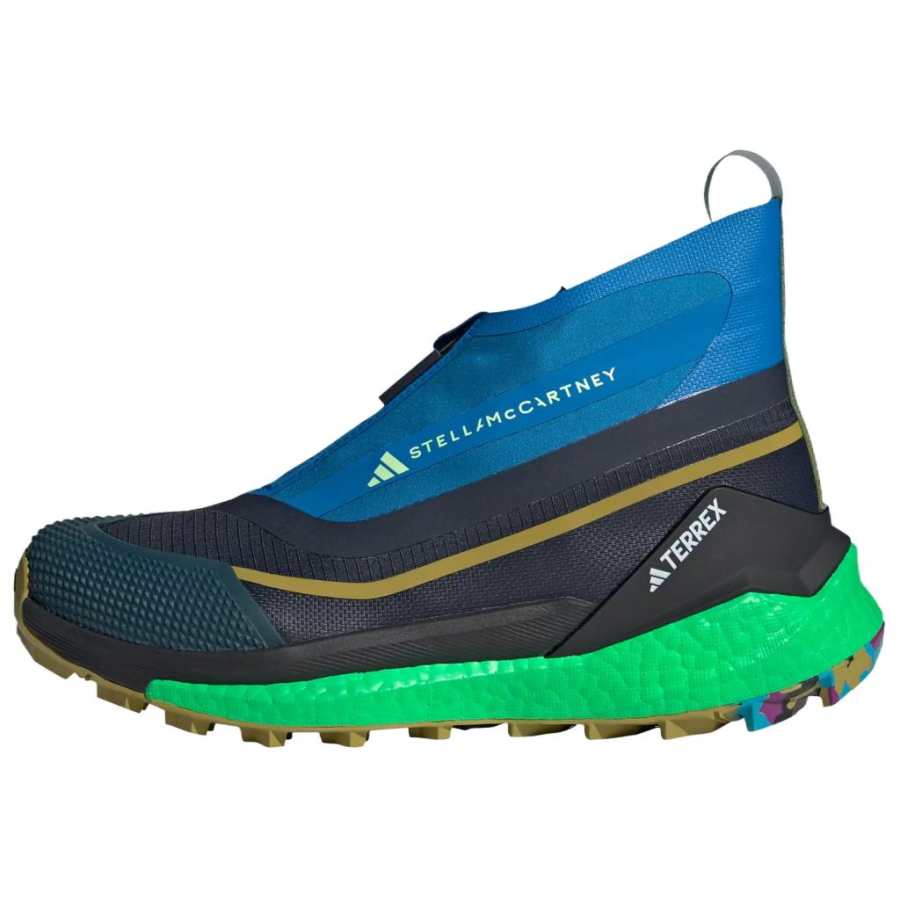 Adidas Adidas Stella McCartney Cushioning Slip Resistant Abrasion Resistant Grip High top Hiking Shoes Unisex Black Blue