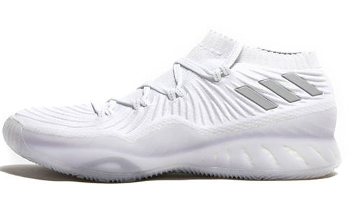 Adidas Adidas Crazy Explosive 2017 Slip Resistant Abrasion Resistant Mid top Basketball Shoes Men's White