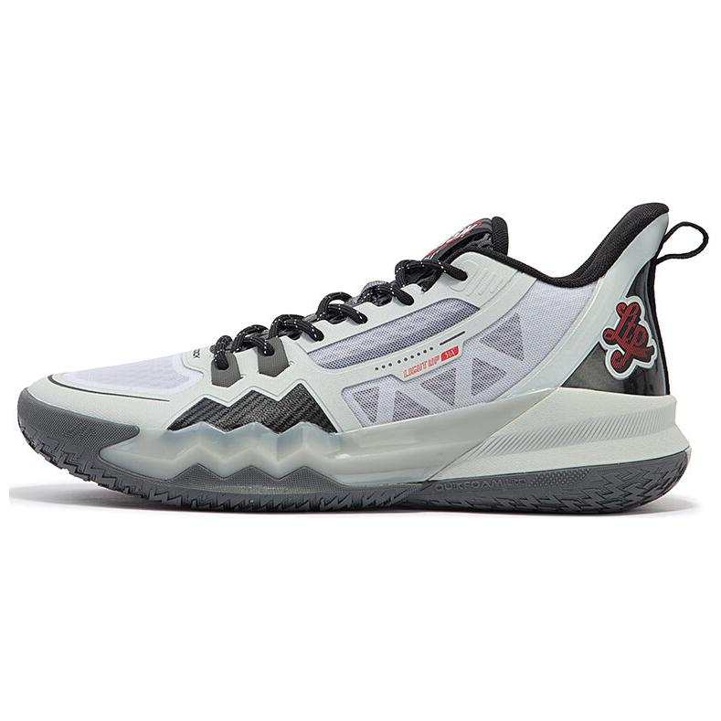 361° Abrasion Resistant Slip Resistant Low top Basketball Shoes Men's Gray Black