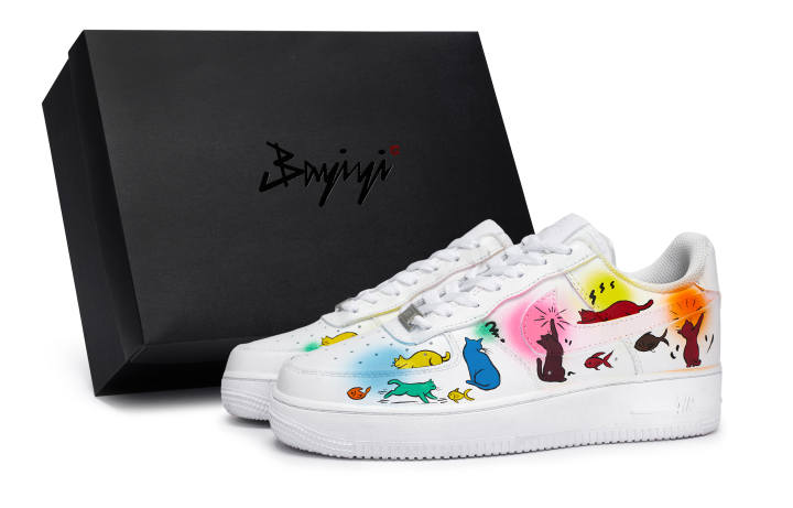 Nike Nike Air Force 1 Slip Resistant Low top Skateboard Shoes Unisex Multicolor White
