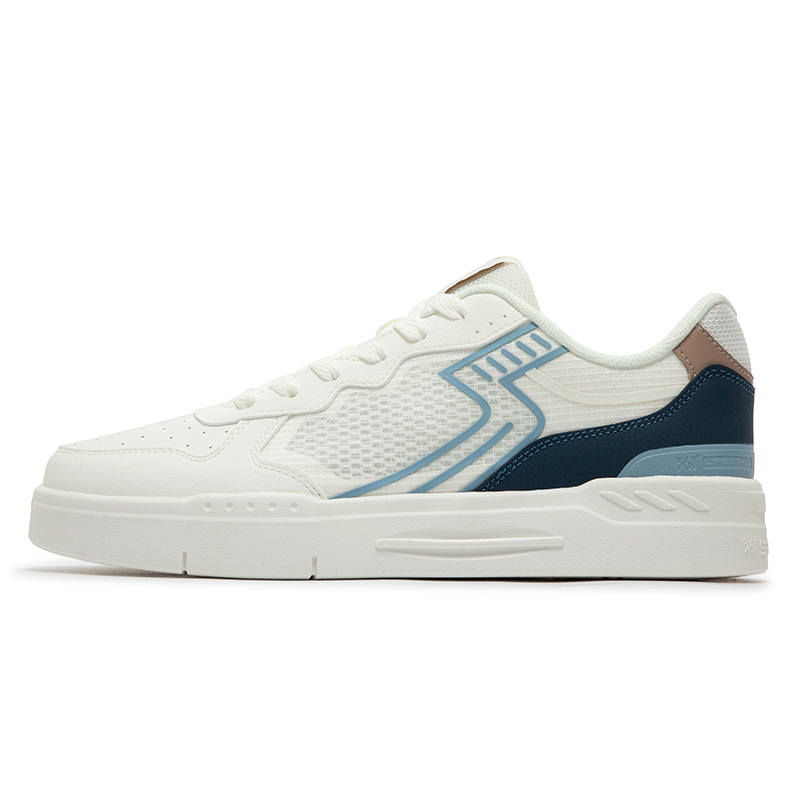 361° Balance Breathable Mid top Skateboard Shoes Men's White Blue