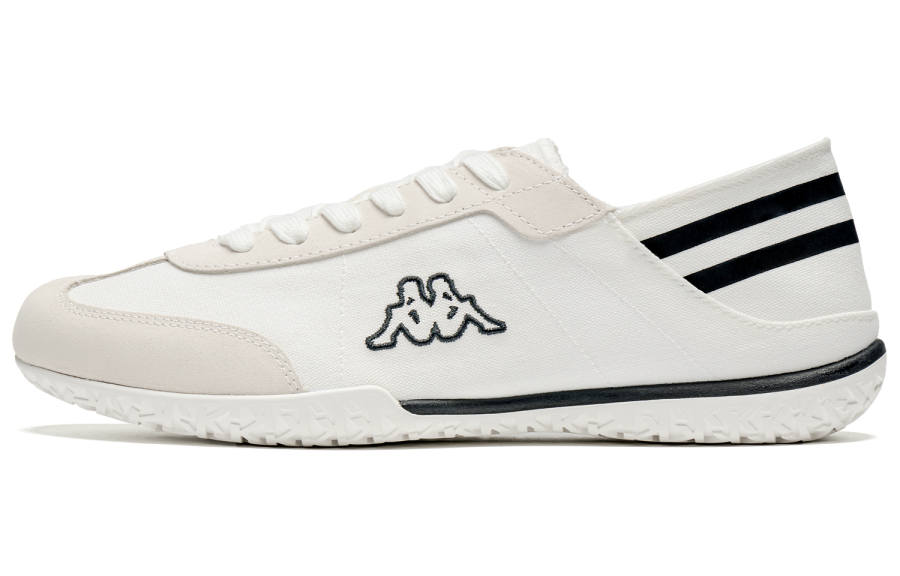 Kappa Slip Resistant Abrasion Resistant Slip Resistant Abrasion Resistant Low top Canvas Shoes Unisex White Black