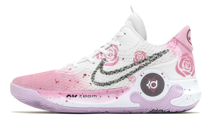 Nike Nike KD Trey 5 IX Rose Fabric Mid top Vintage Basketball Shoes Unisex Pink White