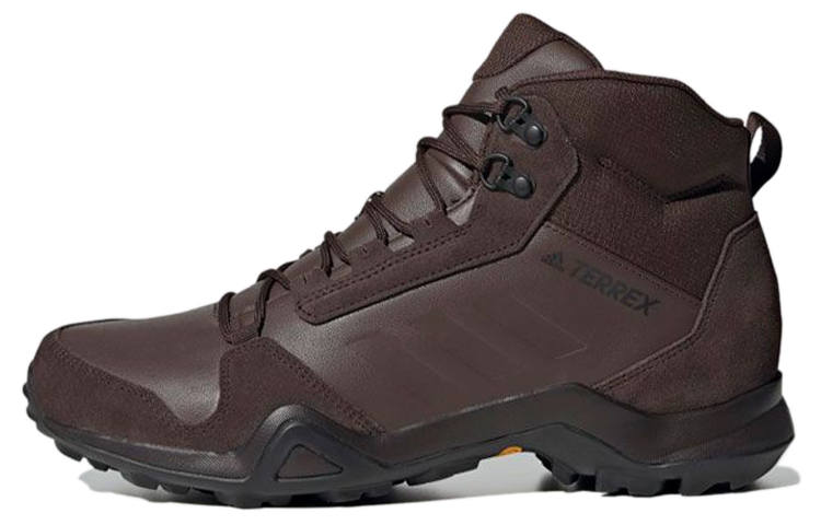 Adidas Adidas Terrex AX3 Gtx Mid Comfortable Abrasion Resistant Mid top Mountaineering Shoes Men's Dark Red