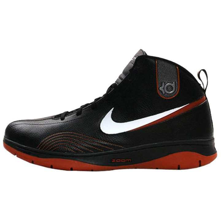 Nike Nike KD 1 Slip Resistant Abrasion Resistant High top Basketball Shoes Men's Black Red