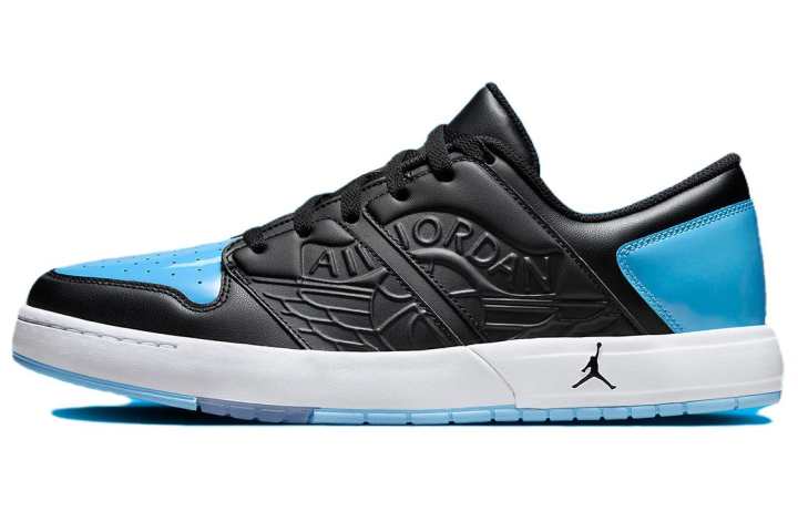Jordan Jordan Nu Retro 1 Low Black White Football Grey University Blue