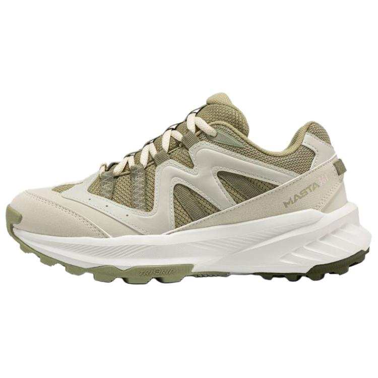 361° Cushioning Slip Resistant Breathable Low top Hiking Shoes Women's Oats Milk Tea Stem Green