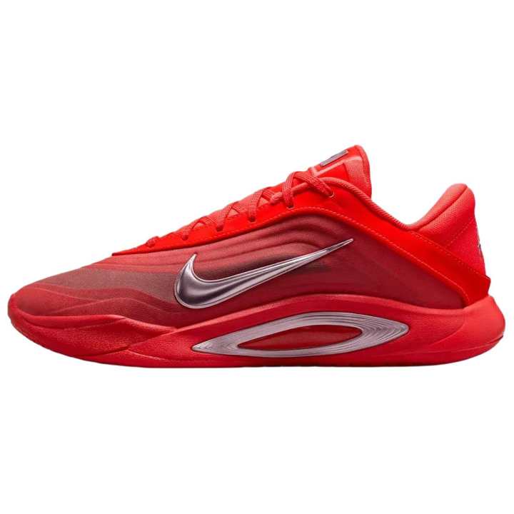 Nike Nike A'One Breathable Basketball Shoes Unisex Red Silver