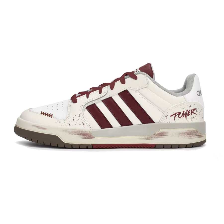 Adidas Neo Entrap Blazing Red Abrasion Resistant Low top Skateboard Shoes Unisex Beige White Red