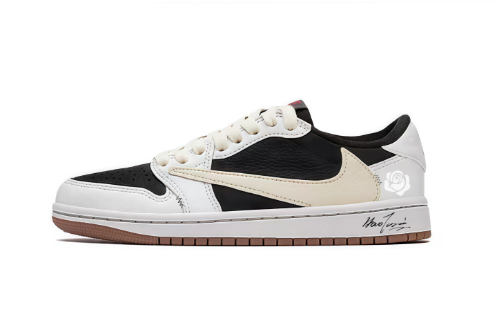 Jordan Travis Scott x Jordan Air Jordan 1 Travis Scott X AJ1 Low Cow Leather Abrasion Resistant Abrasion Resistant Low top