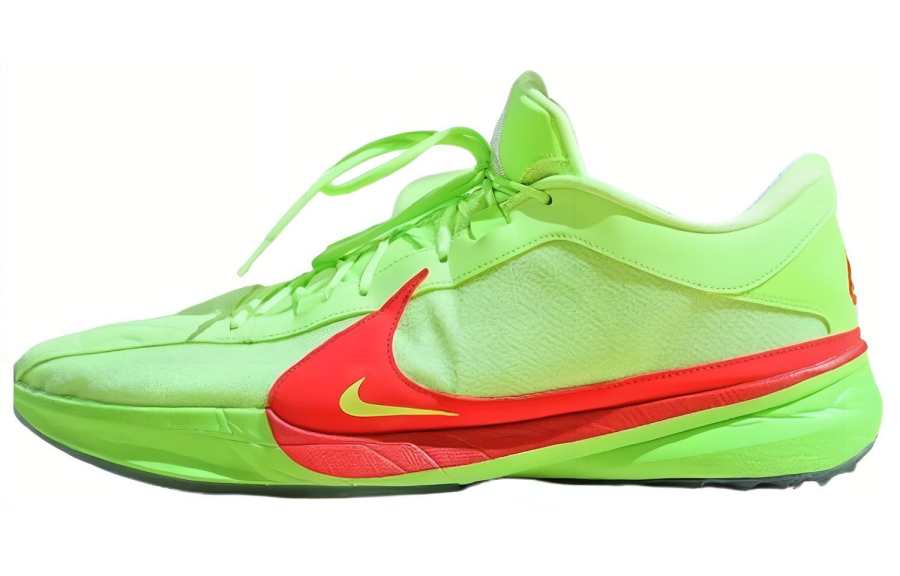 Nike Nike Freak 5 Zoom PE Abrasion Resistant Low top Basketball Shoes Men's Green Red