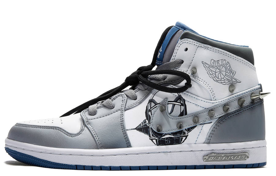 Jordan Jordan Air Jordan 1 Da Vinci Custom, The Era Of Mechanical Control Cushioning Slip Resistant Cushioning Slip Resistant