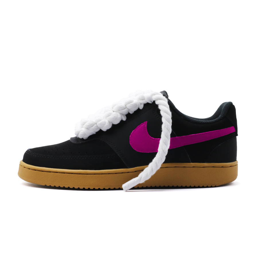Nike Nike Court Vision 1 Rose Trend Plaid Abrasion Resistant Low top Skateboard Shoes Men's Purple