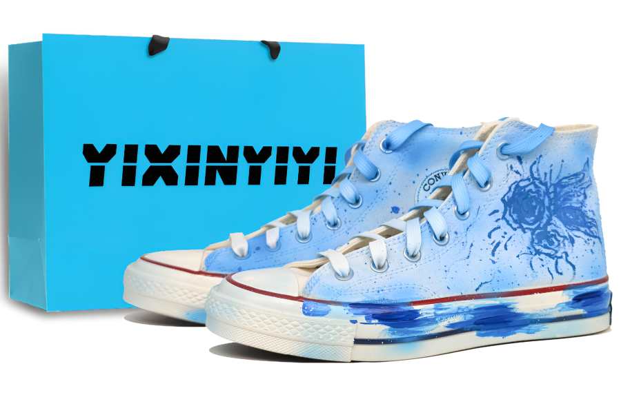 Converse Chuck 70 Abrasion Resistant High top Canvas Shoes Unisex Blue