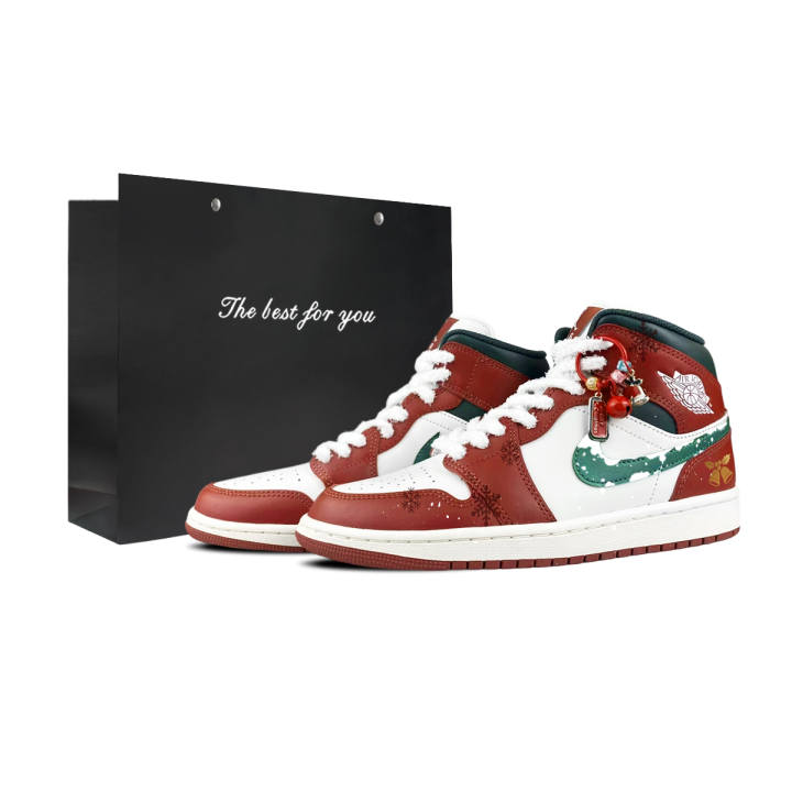 Jordan Jordan Air Jordan 1 BNK First Snow Dingdang Cushioning Abrasion Resistant Cushioning, Wear Resistant Mid top