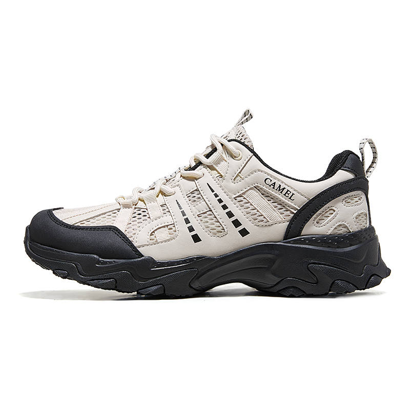 CAMEL Mountaineering & Hiking Shoes Men's Low Top Black/Ecru/Light Gray/Black/Ecru/Black/Green/Black/Black/Gray