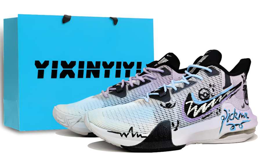 Nike Nike Air Max Impact 3 Slip Resistant Abrasion Resistant Low top Basketball Shoes Men's Blue Purple