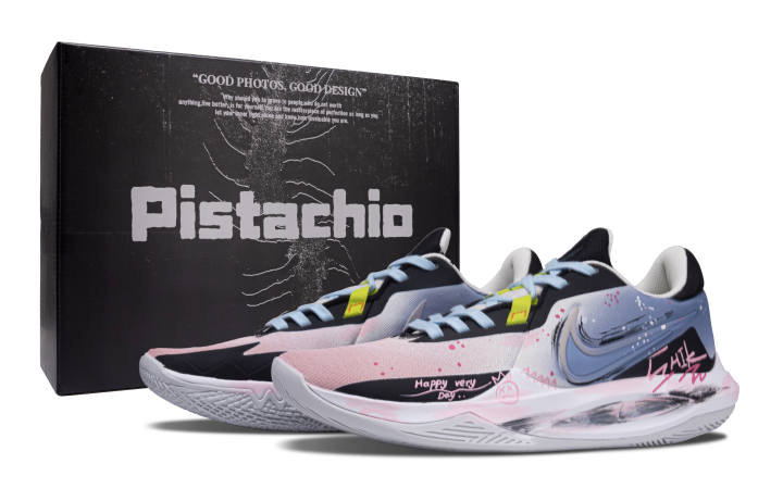 Nike Nike Precision 6 Fallen Blossom Box Cushioning Low top Basketball Shoes Men's Pink Blue
