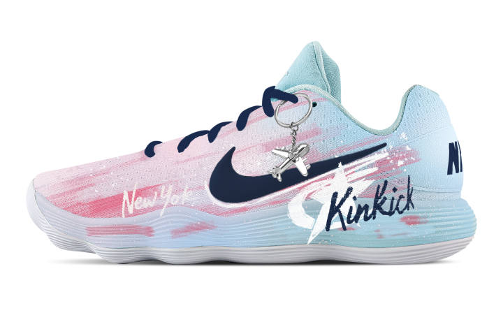 Nike Nike Hyperdunk 2017 Knicks Powder Alley Cushioning Coverage Support Low top Basketball Shoes Men's