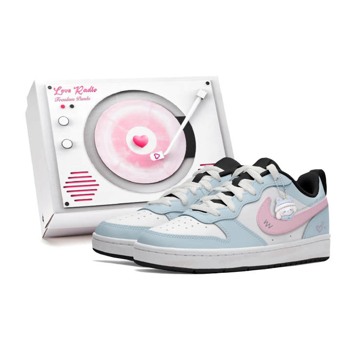 Nike Nike Court Borough Skateboard Shoes Women's Low Top Blue/White