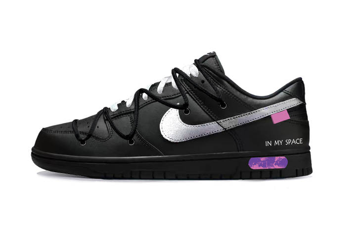 Nike Nike Dunk Ziyao Leather Abrasion Resistant Abrasion Resistant Low top Skateboard Shoes Men's Silver Black