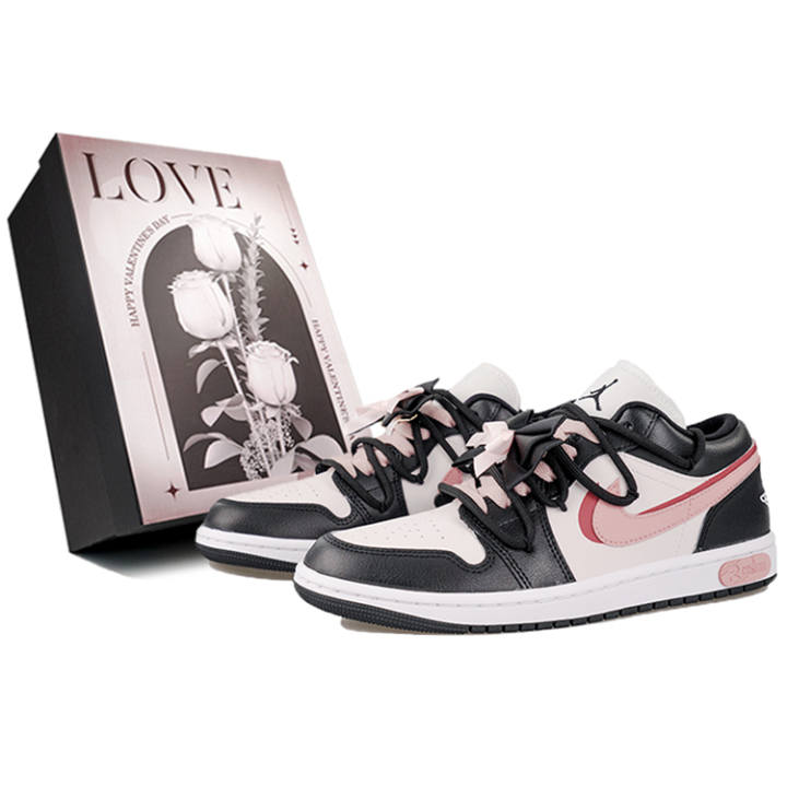 Jordan Jordan Air Jordan 1 RISK Mist Rose Leather Slip Resistant, Abrasion Resistant, Lightweight