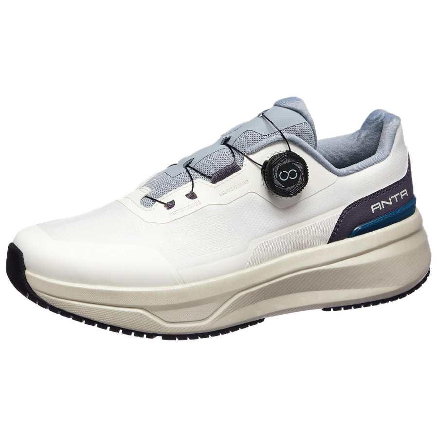 Anta Abrasion Resistant Abrasion Resistant Low top Training Shoes Men's White Gray