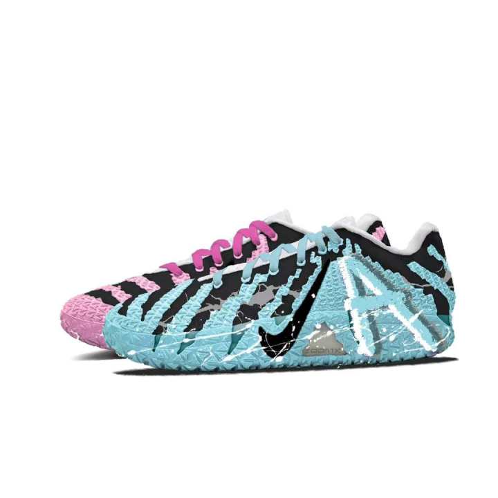 Nike Nike Ja Morant 3 Hot Low top Basketball Shoes Unisex Blue Pink