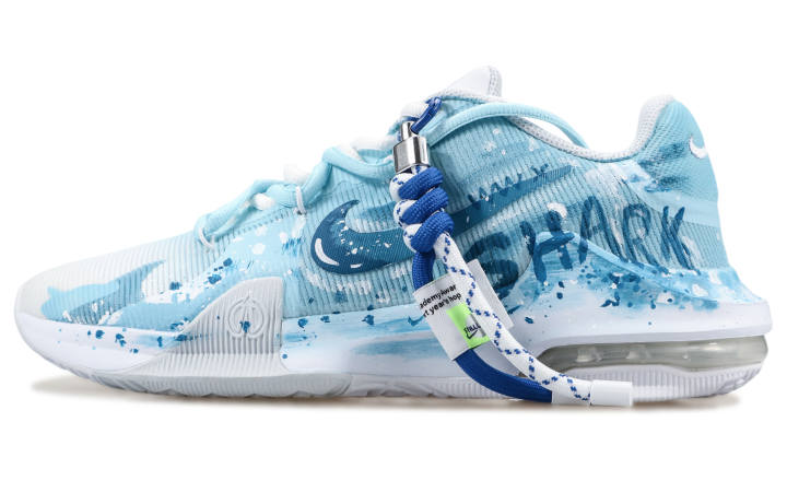 Nike Nike Air Max Impact 4 Slip Resistant Mid top Basketball Shoes Men's Sky Blue