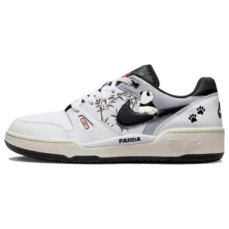 Nike Nike Full Force Slip Resistant Abrasion Resistant Low top Skateboard Shoes Men's White Black