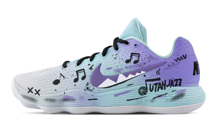 Nike Nike Hyperdunk 2017 Salt Lake Melody Cushioning Coverage Support Low top Basketball Shoes Men's