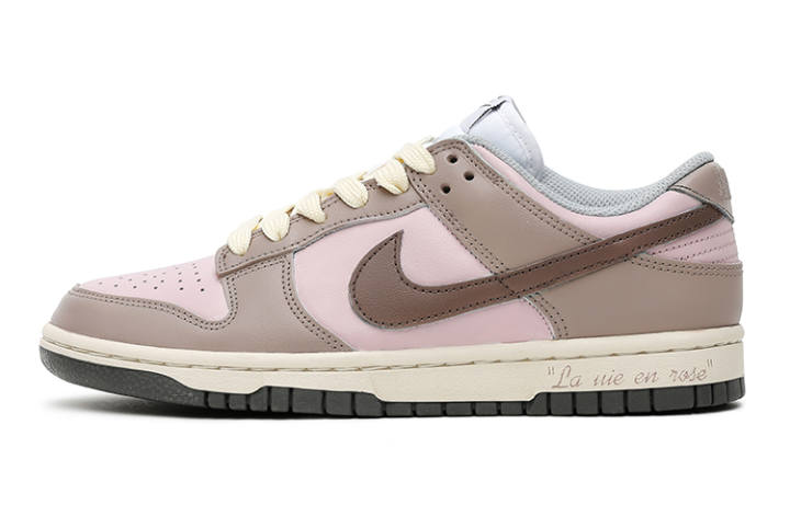 Nike Nike Dunk Low 'Light Smoke Grey' Low top Skateboard Shoes Women's Champagne Pink Brown