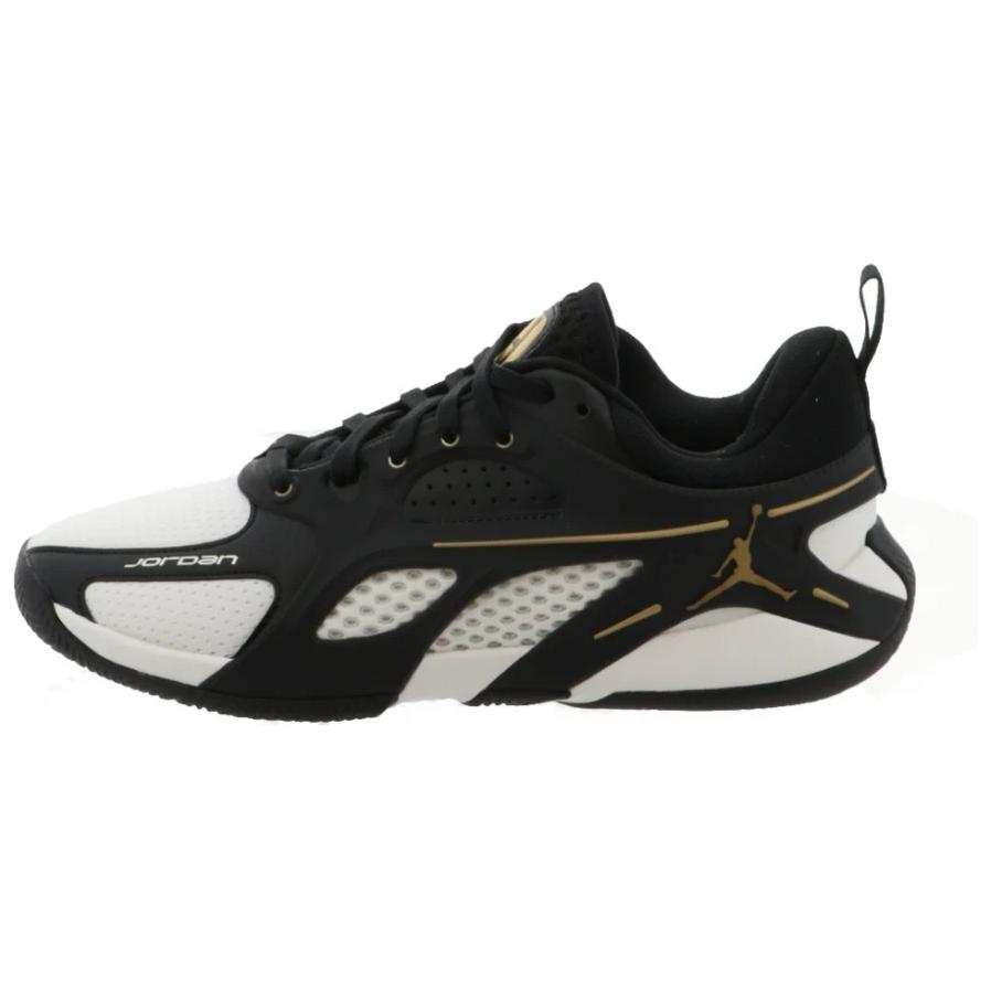 Jordan Jordan Tatum 3 Slip Resistant Abrasion Resistant Low top Basketball Shoes Unisex Black Gold