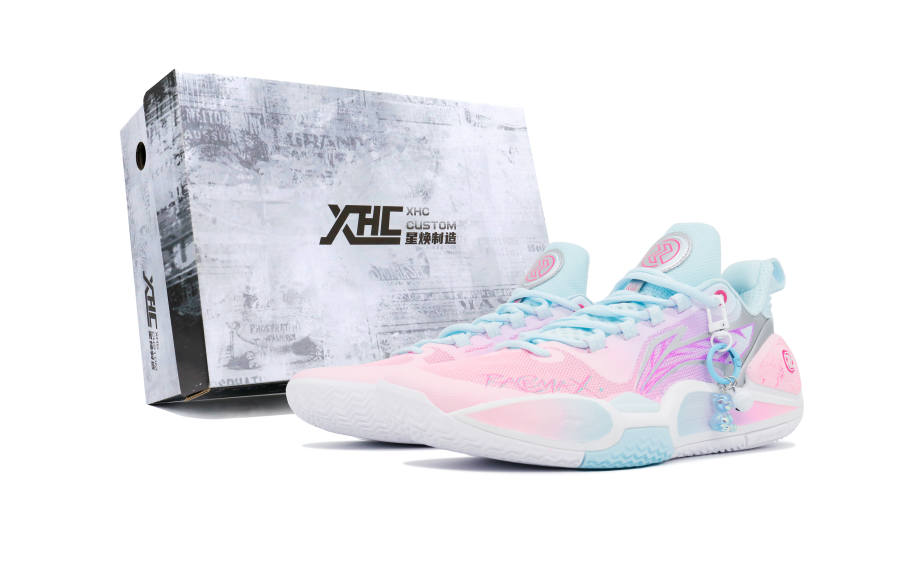Li-Ning Li Ning Speed 9 Basketball Shoes Men's Low Top Pink/Blue
