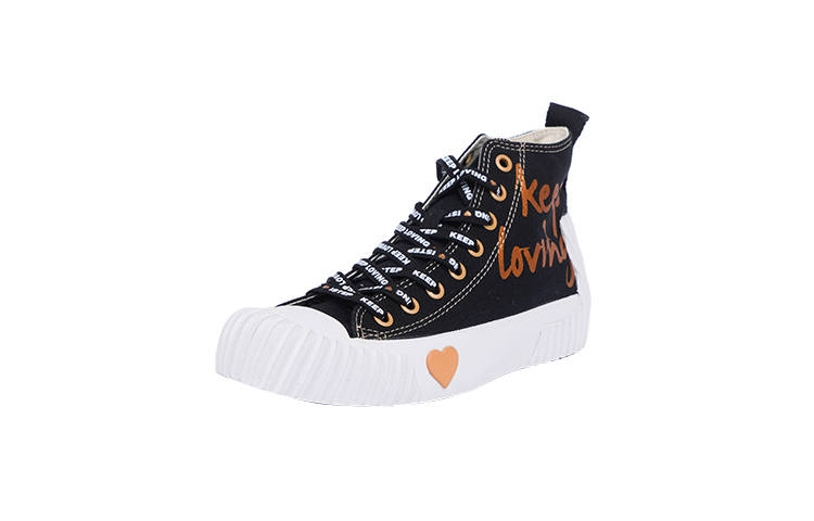 ISTEP High top Canvas Shoes Women's Black