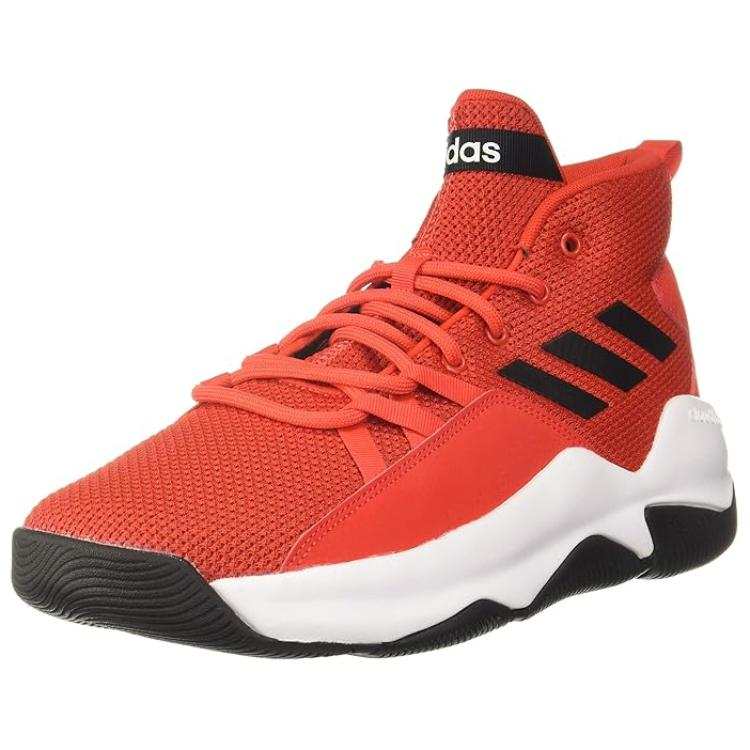 Adidas Adidas STREETFIRE Slip Resistant Abrasion Resistant High top Basketball Shoes Men's Red