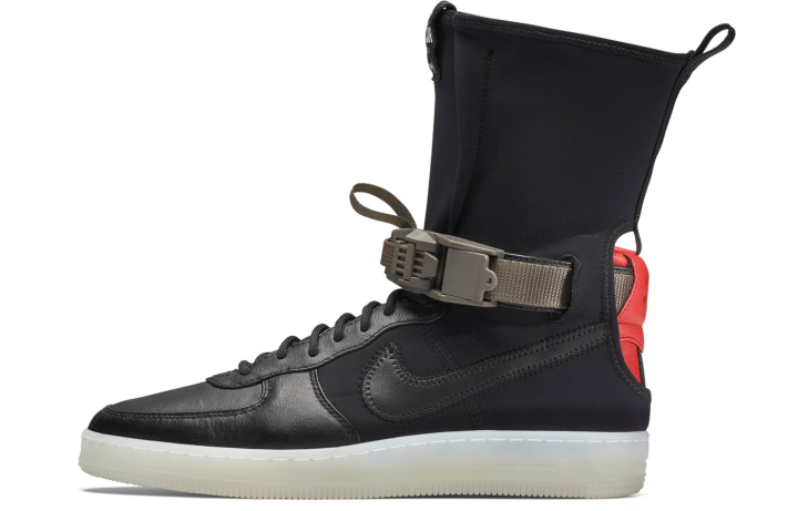 Nike Nike Air Force 1 Downtown Acronym Black Crimson