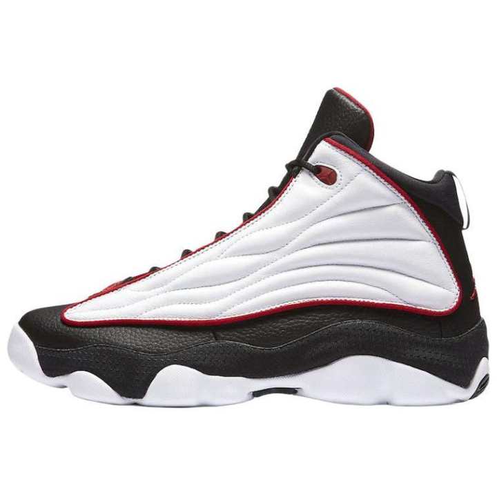 Jordan Jordan Pro Strong Cushioning High top Basketball Shoes Men's Black Red White