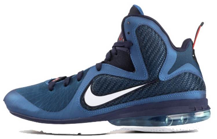 Nike Nike Lebron 9 Swingman Slip Resistant Lightweight Non slip Lightweight Mid top Performance Basketball Shoes Men's Blue