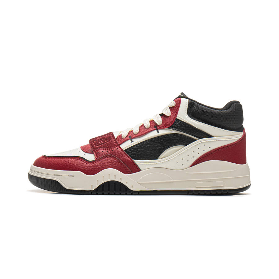 Li-Ning Li Ning Yuebai Slip Resistant, Abrasion Resistant, Breathable, Height Increasing Mid top Skateboard Shoes Men's
