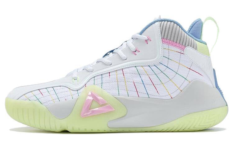PEAK Fengji Blade Trail Synthetic Leather Cushioning Slip Resistant Abrasion Resistant Mid top Basketball Shoes Men's