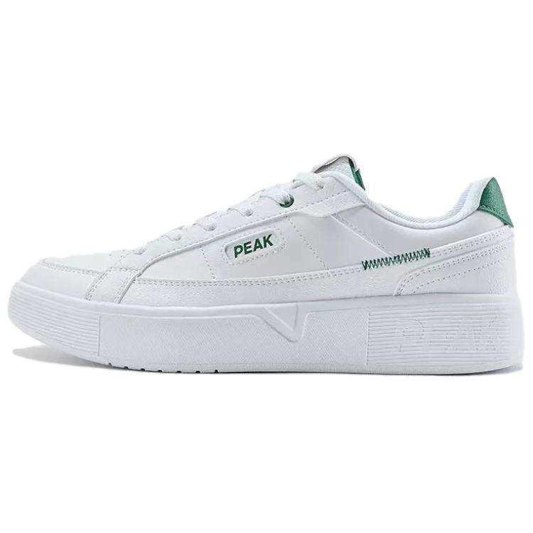 PEAK Comfortable And Breathable Slip Resistant Abrasion Resistant Low top Skateboard Shoes Men's White Green