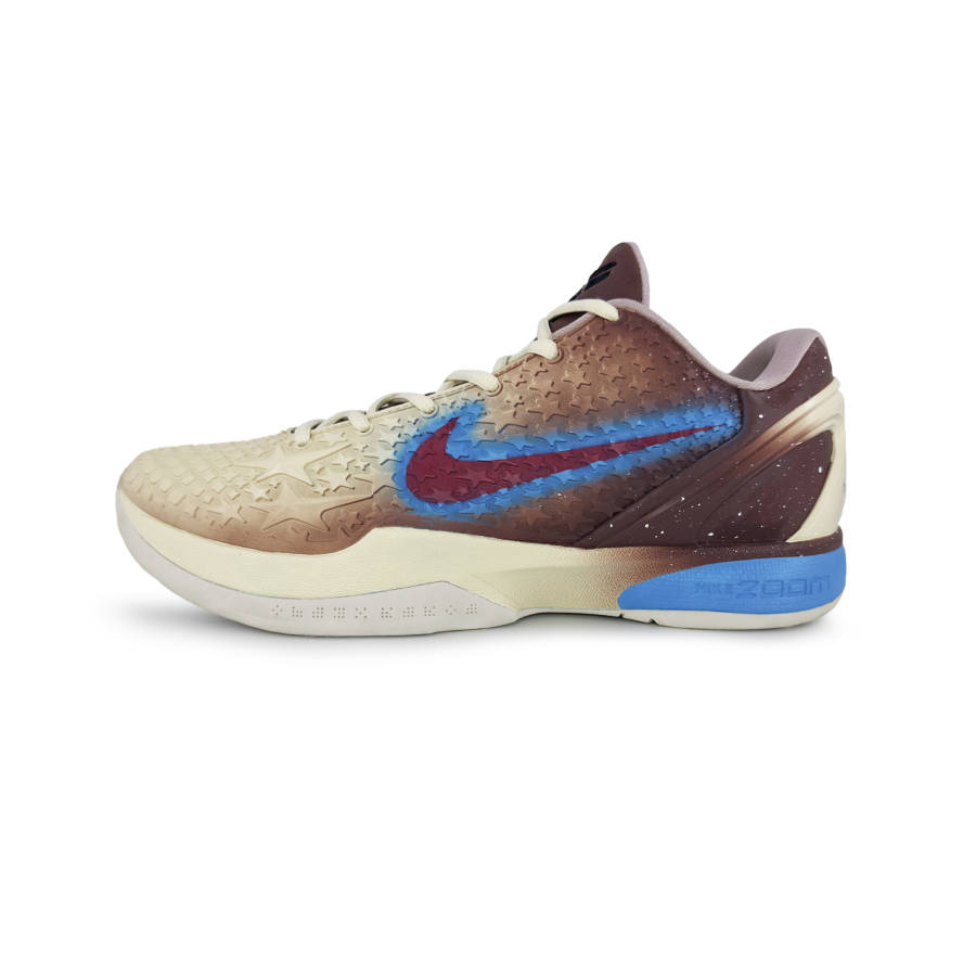 Nike Nike Zoom Kobe 6 'All Star 2.0' Cushioning, Wear Resistant Low top Basketball Shoes Men's White Brown