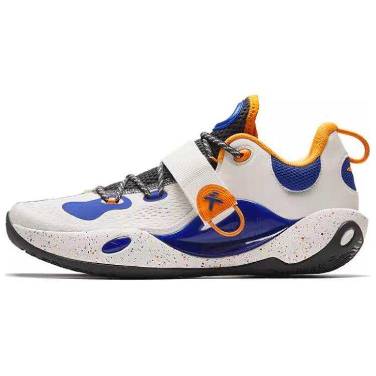 Anta Splash 6LITE Abrasion Resistant Breathable Low top Basketball Shoes Men's White Blue