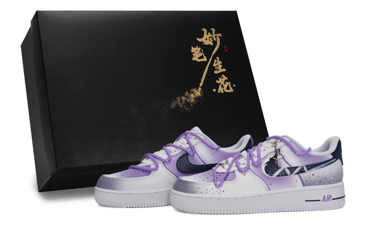 Nike Nike Air Force 1 Skateboard Shoes Unisex Low Top Purple