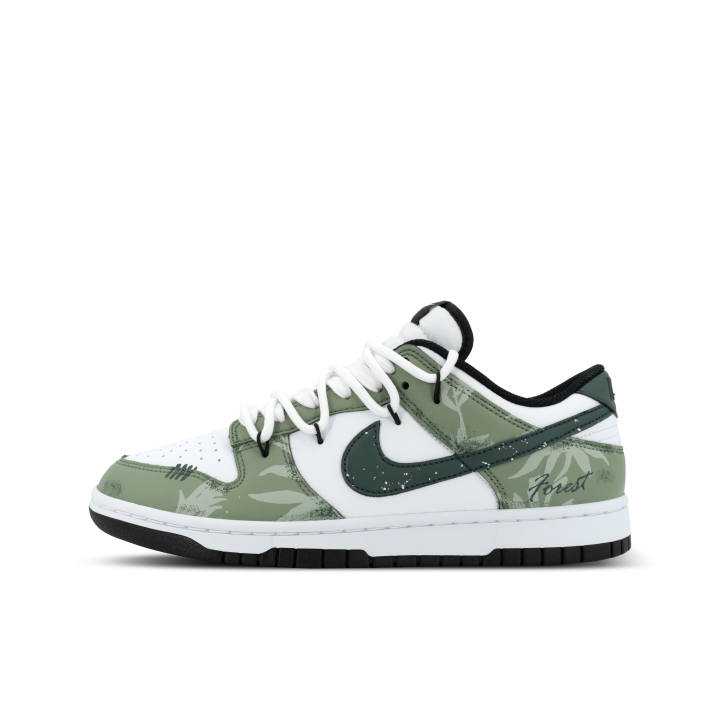 Nike Nike Dunk Gorilla Jiedian XJDD Shiran And Xia Low top Skateboard Shoes Unisex White Green
