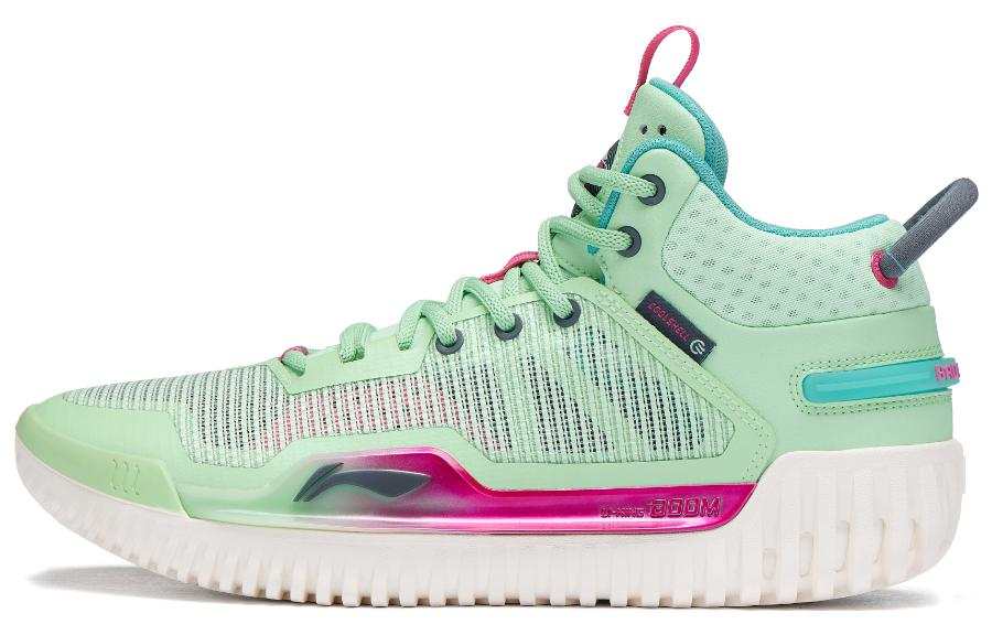Li-Ning Li Ning Badfive 3 Flat Textile, Synthetic Leather Cushioning Slip Resistant Abrasion Resistant Mid top Basketball Shoes