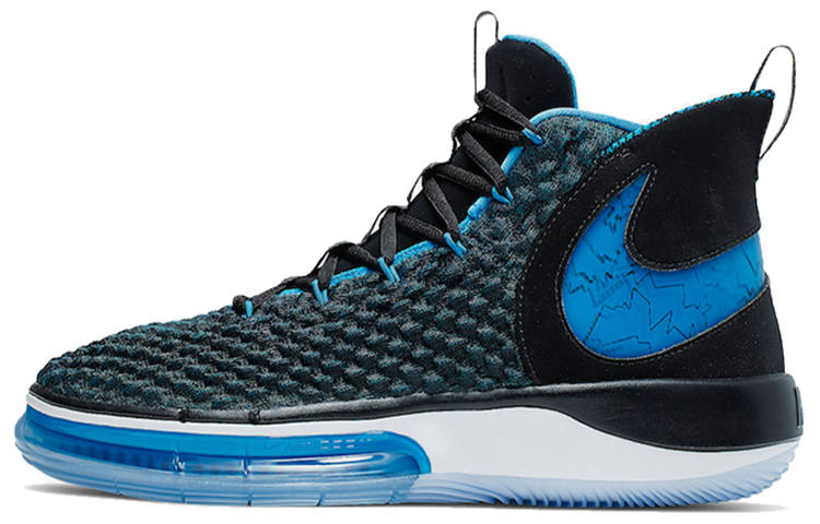 Nike Nike AlphaDunk Pure Magic Slip Resistant Lightweight Non slip Lightweight High top Basketball Shoes Men's Black Blue