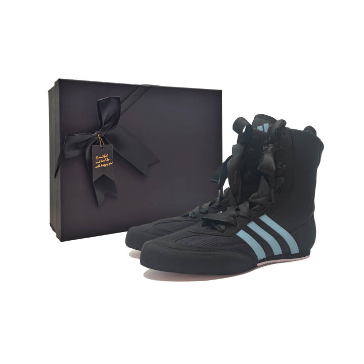 Adidas Adidas Box Hog 2.0 High top Training Shoes Unisex Black Blue